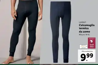 Lidl LIVERGY Calzamaglia termica da uomo M-XL offerta