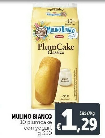 Deco Supermercati Mulino Bianco PlumCake Classico 330 G(ml) offerta