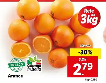 Lidl Arance 3 kg rete offerta