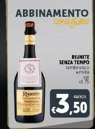 Deco Supermercati Riunite Senza Tempo Lambrusco offerta