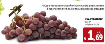 Deco Supermercati Uva Red Globe offerta