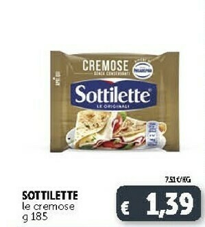 Deco Supermercati Mondelez - Sottilette Le Cremose 185 G(ml) offerta
