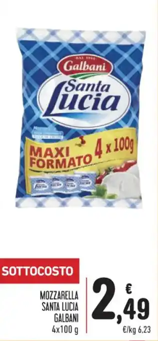 MOZZARELLA SANTA LUCIA GALBANI 4x100 g