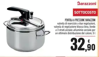PENTOLA A PRESSIONE BARAZZONI 5 l