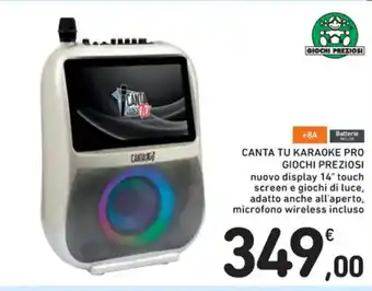 Spazio Conad CANTA TU KARAOKE PRO GIOCHI PREZIOSI offerta