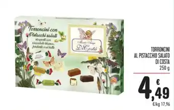 TORRONCINI AL PISTACCHIO SALATO DI COSTA 250 g
