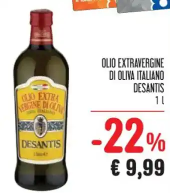 Spazio Conad OLIO EXTRAVERGINE DI OLIVA ITALIANO DESANTIS 1 l offerta