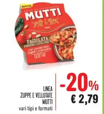 Spazio Conad LINEA ZUPPE E VELLUTATE MUTTI vari tipi offerta