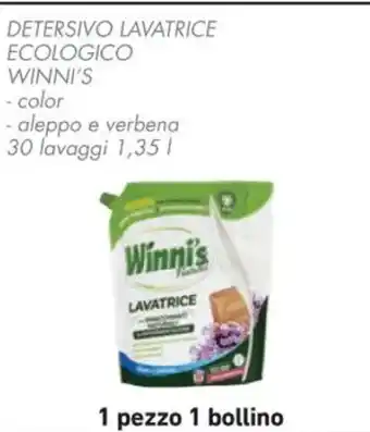 Spazio Conad DETERSIVO LAVATRICE ECOLOGICO WINNI'S 1,35 l offerta