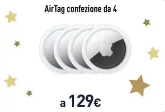 Unieuro AirTag confezione da 4 offerta