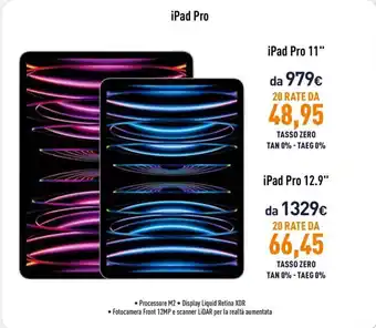 Unieuro iPad Pro 11" offerta