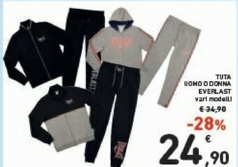 Conad Everlast Tuta Uomo/ Donna offerta