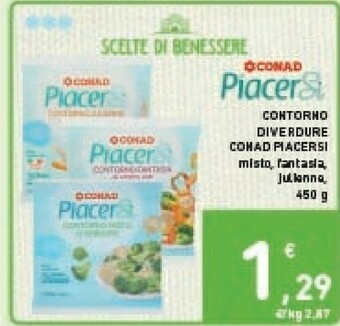 Conad Conad - Contorno Misto Di Verdure Piacersi 450 G(ml) offerta