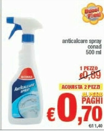 Conad Conad Anticalcare Spray offerta