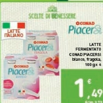 Conad Conad Latte Fermentato Piacersi offerta