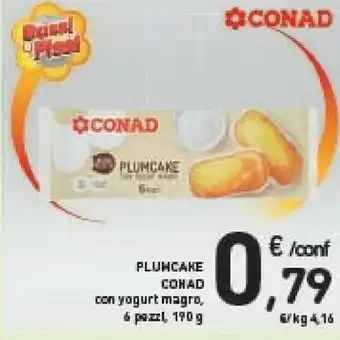 Conad Conad - PlumCake Con Yogurt Magro 190 G(ml) offerta