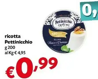 Pam Pettinicchio Ricotta offerta