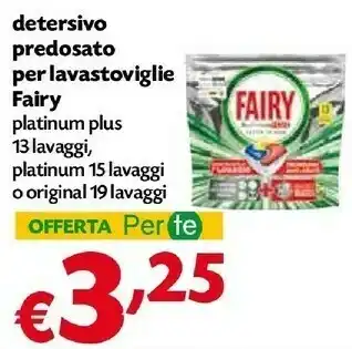 Pam Fairy Detersivo lavastoviglie offerta