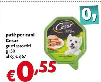 Pam Cesar Cibo per cani offerta