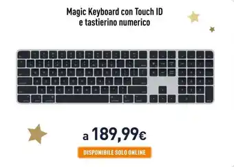 Unieuro Magic Keyboard con Touch ID e tastierino numerico offerta