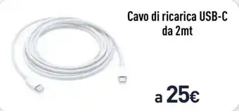 Unieuro Cavo di ricarica USB-C da 2mt offerta