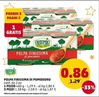 PENNY Ortomio - polpa finissima di pomodoro offerta