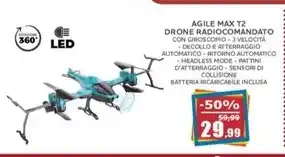 Happy Casa Agile max t2 drone radiocomandato offerta