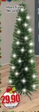 Risparmio Casa Albero natale slim verde offerta