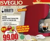 Risparmio Casa Bialetti - nuova macchina per caffe' a cialde ese offerta