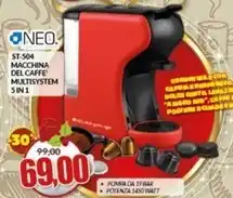 Risparmio Casa Neo - st-504 macchina del caffe multisystem 5in1 offerta