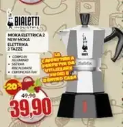 Risparmio Casa Bialetti - moka elettrica 2 new moka elettrika 2 tazze offerta