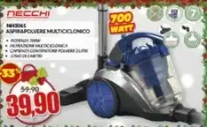 Necchi - nh3061 aspirapolvere multiciclonico
