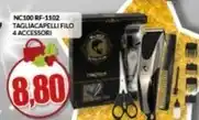 Risparmio Casa Nc100 rf-1102 tagliacapelli filo 4 accessori offerta
