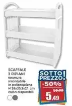 Happy Casa Scaffale 3 ripiani offerta
