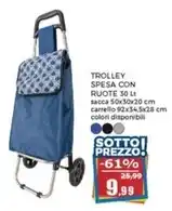 Happy Casa Trolley spesa con ruote offerta