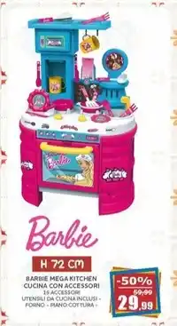 Barbie - mega kitchen cucina con accessori