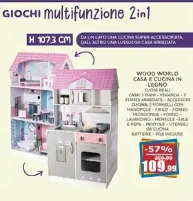 Happy Casa Wood world casa e cucina in legno offerta