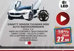 Gravity sensor thunder 9000 auto radiocomandata