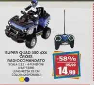 Super quad 350 4x4 cross radiocomandato