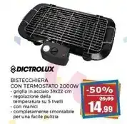 Dictrolux - bistecchiera con termostato 2000w