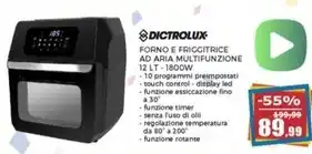 Happy Casa Dictrolux - forno e friggitrice ad aria multifunzione offerta