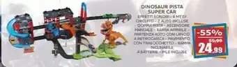 Happy Casa Dinosaur pista super car offerta