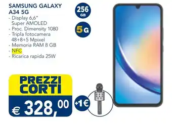 Esselunga SAMSUNG GALAXY A34 5G offerta