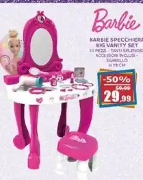 Barbie - specchiera big vanity set