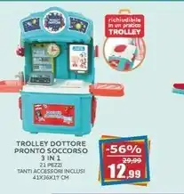 Trolley dottore pronto soccorso 3 in 1