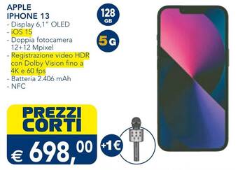 Esselunga APPLE IPHONE 13 offerta