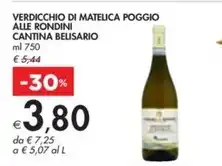 Bennet Cantina belisario - verdicchio di matelica poggio alle rondini offerta
