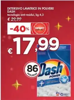 Dash - detersivo lavatrice in polvere