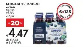 Bennet Zuegg - nettare di frutta vegan offerta