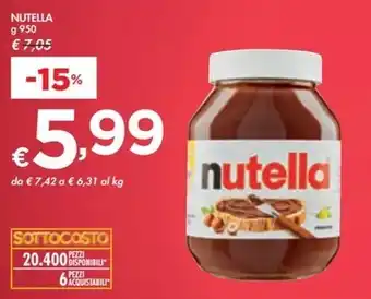 Bennet Nutella offerta